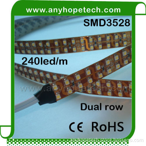 Dual line non waterproof 3528 smd 240leds per 5m flexible led